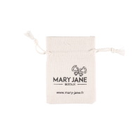 Petite pochette sachet cadeau Mary Jane en lin idéale pour bagues, chaînes ou boucles d'oreilles.
