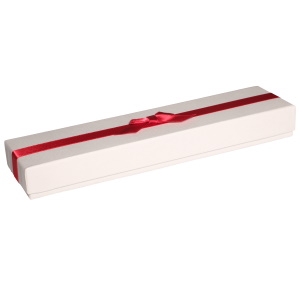 Boîte cadeau écrin pour bracelet ou montre avec un nœud papillon.