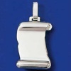 Pendentif en argent 925/000 avec gravure photo. Parchemin. Une fois votre commande passée, il suffit de nous envoyer votre photo sur <a href=mailto:mary.jane@wanadoo.fr>mary.jane@wanado.fr</a>. La gravure est faite sur l'article ref: 1488018.