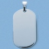 Pendentif en argent 925/000. Le prix comprend la plaque ainsi que le prix de la gravure photo. Une fois l'article commandé, il suffit de nous envoyer par mail la photo à  graver ainsi que le texte que vous souhaitez inscrire au verso (à  l'adresse <a href='mailto:mary.jane@wanadoo.fr'>mary.jane@wanadoo.fr</a> ).