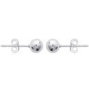 Boucles d'oreilles boules en argent 925/000. Boule Rond  Adulte Femme Indémodable 