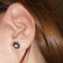 Boucles d'oreilles boules en argent 925/000. Boule Rond  Adulte Femme Indémodable 