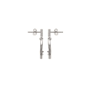 Boucles d'oreilles pendantes en forme de cœur en argent 925/000 rhodié et oxydes de zirconium. Coeur Pendantes Strass  Adolescent Adulte Amour Femme Fille Indémodable 