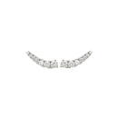 Boucles d'oreilles en argent 925/000 rhodié et oxyde de zirconium.  Adolescent Adulte Femme Fille Indémodable 