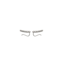 Boucles d'oreilles en argent 925/000 rhodié et oxyde de zirconium.  Adolescent Adulte Femme Fille Indémodable 