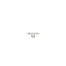Boucles d'oreilles en argent 925/000 rhodié et oxyde de zirconium.   Adolescent Adulte Femme Fille Indémodable 