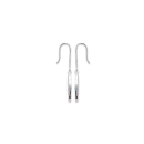 Boucles d'oreilles en argent 925/000 rhodié et pierres d'imitation turquoise. Pendantes Rond Turquoise  Adolescent Adulte Femme Fille Indémodable 