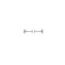 Boucles d'oreilles en forme d'œil de Turquie en argent 925/000 rhodié et un oxyde de zirconium blanc serti 4 griffes. Oeil Oeil de Turquie Puce Strass  Adolescent Adulte Femme Fille Indémodable Symboles 