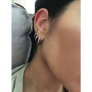 Boucles d'oreilles créoles de Bali en argent 925/000. Créoles Rond  Adulte Femme Indémodable 