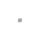Boucles d'oreilles créoles en argent 925/000 rhodié et oxyde de zirconium. Créoles Rond  Adulte Femme Indémodable 