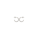 Boucles d'oreilles lauriers en argent 925/000 rhodié et oxyde de zirconium.  Laurier  Adolescent Adulte Femme Fille Indémodable Symboles 