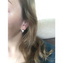 Boucles d'oreilles créoles en argent 925/000. Créoles Rond  Adulte Femme Indémodable 