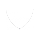 Collier en fil nylon et oxyde de zirconium.<br/>Fermoir en argent 925/000. Etoile  Adolescent Adulte Femme Fille Indémodable Nature Symboles 