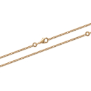 Chaîne gourmette diamantée en plaqué or.  Adolescent Adulte Femme Fille Indémodable 
