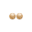 Boucles d'oreilles boules en plaqué or jaune 18 carats. Boule Rond  Adolescent Adulte Femme Fille Indémodable 
