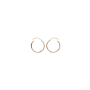 Boucles d'oreilles créoles en plaqué-or.<br/>Fil rond.<br/>Le prix indiqué est celui de la paire. Créoles Rond  Adulte Femme Indémodable 