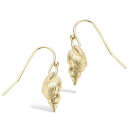 Boucles d'oreilles pendantes coquillages en plaqué or. Coquillage Pendantes  Adolescent Adulte Eté Femme Fille Nature 