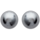 Boucles d'oreilles en plaqué-or et perles d'imitation. Boule Perle  Adulte Femme Indémodable 