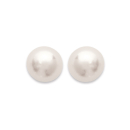 Boucles d'oreilles en plaqué-or et perle d'imitation. Boule Perle  Adulte Enfant Femme Fille Indémodable Mariage 