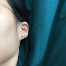 Boucles d'oreilles plaqué or et perle d'imitation. Boule Perle  Adulte Femme Indémodable Mariage 