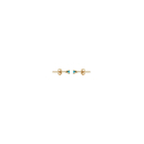Boucles d'oreilles en plaqué or et pierres d'imitation turquoise. Carré Turquoise  Adolescent Adulte Femme Fille Indémodable 