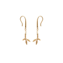 Boucles d'oreilles attrape-rêve en plaqué or et pierre d'imitation turquoise. Attrape-rêve Pendantes Plume Turquoise  Adolescent Adulte Femme Fille Indémodable Symboles 