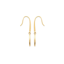 Boucles d'oreilles pendantes en plaqué or et croix en pierres synthétiques. Croix Pendantes  Adolescent Adulte Femme Fille Indémodable Religion Symboles 
