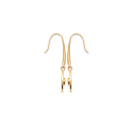 Boucles d'oreilles pendantes en plaqué or et pierres d'imitation turquoise. Pendantes Rond Turquoise  Adolescent Adulte Femme Fille Indémodable 