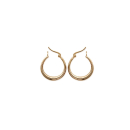 Boucles d'oreilles créoles en plaqué or. Créoles Rond  Adolescent Adulte Femme Fille Indémodable 