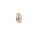 Boucles d'oreilles créoles en plaqué or. Créoles Rond  Adolescent Adulte Femme Fille Indémodable 