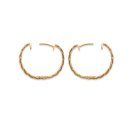 Boucles d'oreilles créoles couronne de laurier en plaqué or. Couronne Créoles Laurier Pendantes Rond  Adolescent Adulte Femme Fille Indémodable Nature Symboles 