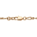 Bracelet en plaqué-or et perles d'imitation.<br/>Maille figaro 1-1. Boule Perle  Adulte Femme Indémodable Mariage 