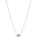 Collier avec pendentif œil de Turquie en acier doré, émail et strass en verre. Oeil Oeil de Turquie Strass  Adolescent Adulte Femme Fille Indémodable Symboles 