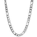 Collier chaîne grosse maille pour homme en acier argenté.  Adolescent Adulte Garçon Homme Indémodable 
