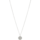 Collier avec pendentif étoile en acier argenté et cristal en verre. Etoile Rond  Adolescent Adulte Femme Fille Indémodable Nature 