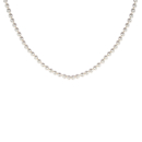 Collier en plaqué-or.<br/>Perles d'imitation de Majorque. Boule Perle  Adulte Femme Indémodable Mariage 