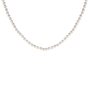 Collier en plaqué-or.<br/>Perles d'imitation de Majorque. Boule Perle  Adulte Femme Indémodable Mariage 