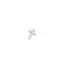 Collier croix en argent 925/000, fil de nylon et oxyde de zirconium. Croix  Adolescent Adulte Femme Fille Indémodable Religion 
