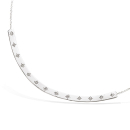 Collier ras du cou en argent 925/000 rhodié et étoiles en oxyde de zirconium. Etoile Ras de cou  Adolescent Adulte Femme Fille Indémodable Nature 