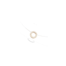 Collier en plaqué or, fil de nylon et oxyde de zirconium. Rond  Adolescent Adulte Femme Fille Indémodable 