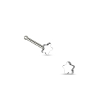Piercing de nez fleur en acier chirurgical 316L. Etoile  Adolescent Adulte Femme Fille Indémodable Nature 
