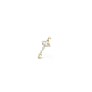 Pendentif clé avec œil de Turquie en plaqué or et oxyde de zirconium. Clé Oeil Oeil de Turquie  Adolescent Adulte Femme Fille Indémodable Religion Symboles 