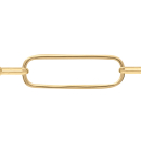 Bracelet composé d'une chaîne en plaqué or jaune 18 carats.  Adolescent Adulte Femme Fille Indémodable 