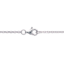 Collier avec pendentif en argent 925/000 rhodié. Losange  Adolescent Adulte Femme Fille Indémodable 