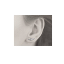 Boucles d'oreilles feuilles en argent 925/000 rhodié. Feuille  Adolescent Adulte Femme Fille Indémodable Nature 