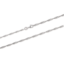 Chaîne de cheville maille singapour en argent 925/000 rhodié. Cheville  Adolescent Adulte Eté Femme Fille 