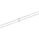 Bracelet en argent 925/000 rhodié et oxyde de zirconium. Rond  Adulte Femme Indémodable 