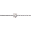Bracelet en argent 925/000 rhodié et oxyde de zirconium. Rond  Adulte Femme Indémodable 