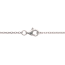 Collier en argent 925/000 rhodié et oxyde de zirconium. Rond  Adulte Femme Indémodable 