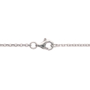 Collier en argent 925/000 rhodié et oxyde de zirconium. Coeur  Adulte Amour Femme Indémodable 